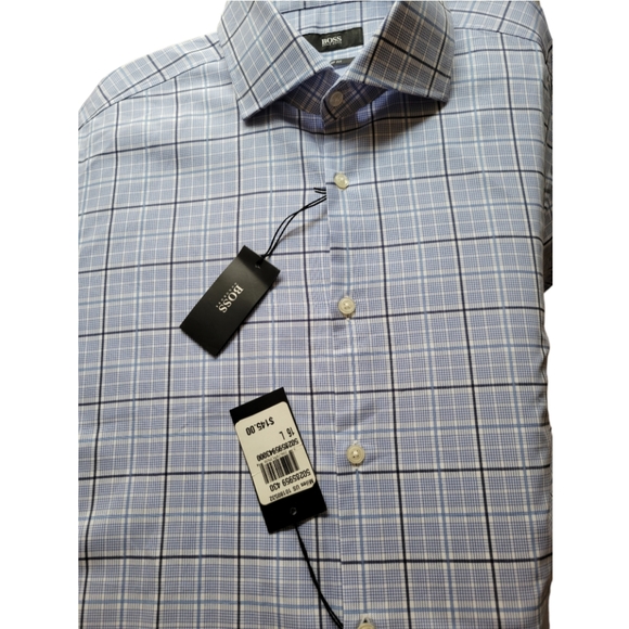 Hugo Boss Sharp Fit Dress Shirt size L 16 34/35 - Picture 9 of 9